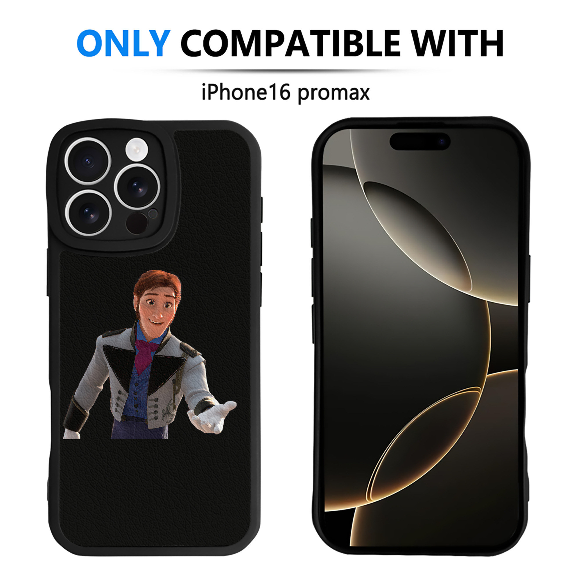 （画像用） アナと雪の女王 アンナ エルサ Frozen Anna Elsa 【iPhone 16シリーズ対応】シリコンスマホケース（レザー調） 材質：シリコン